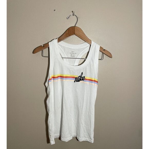 Nike Sportswear Core‎ Stripe Tank Top CT8911-100 Women’s Size XS White - Picture 4 of 8